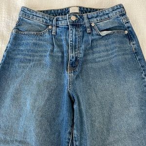 Dark blue straight denim jeans